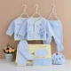 Quần áo trẻ sơ sinh bốn mùa hộp quà tặng sơ sinh 0-3 tháng 7 miếng đặt quần áo sơ sinh cho bé sơ sinh bán buôn số 0