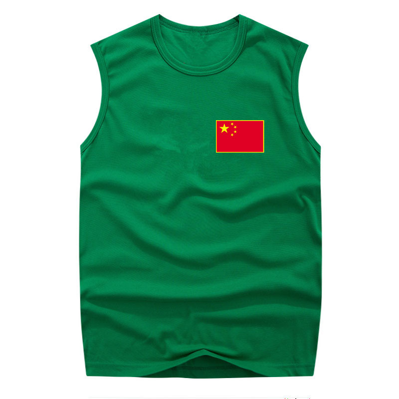 Thể thao vest bông tinh khiết dưới thể dục thở tay t-shirt nam rộng gánh vác vest mùa hè trẻ phiên bản lỏng lẻo