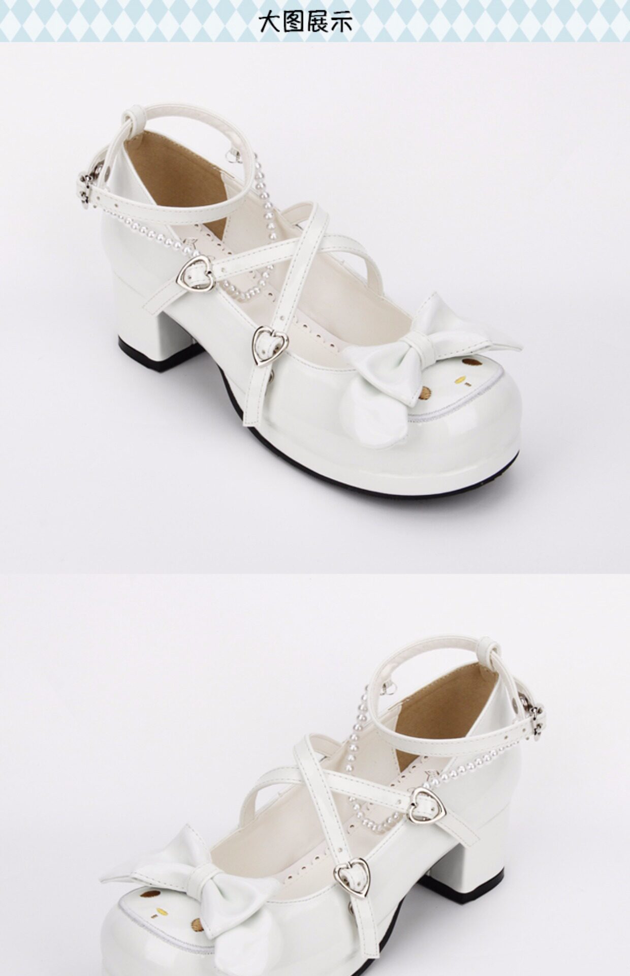 Туфли, декор для принцессы, кукла, стиль Лолита, с вышивкой angelic imprint 