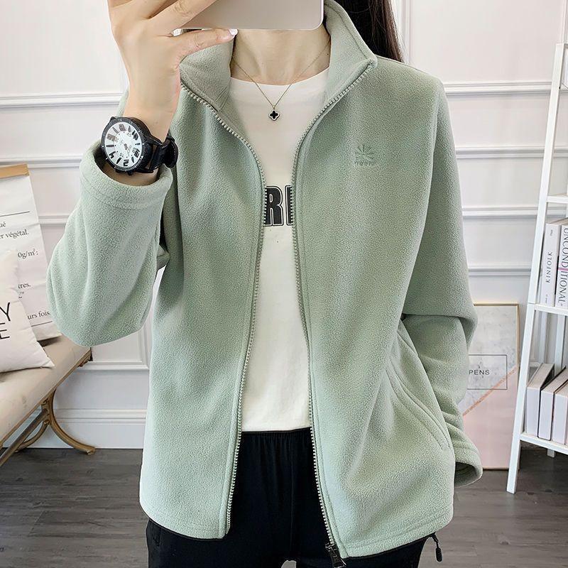 Outdoor Fleece Jacket New Style Polar Fleece Jacket Women's Softshell Jacket with Medium-Thick Lining for Spring, Autumn and Winter, Fine Fleece Warm Top Outdoor Fleece Jacket New Style Polar Fleece Jacket Women's Softshell Jacket with Medium-Thick Lining for Spring, Autumn and Winter, Fine Fleece Warm Top