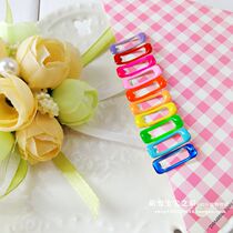 Rainbow Color Pet Hair Clip BB Clip Teddy Bibear Yoke Summer Marzis Pooch Hair Clip Square Single