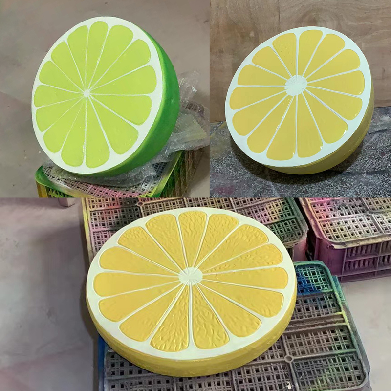 Simulated Large Lemon Model Durian Strawberry Banana Fruit Sculpture Internet-Famous Store Front Decoration Luminous Light Box Simulated Large Lemon Model Durian Strawberry Banana Fruit Sculpture Internet-Famous Store Front Decoration Luminous Light Box