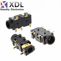 Original PJ-327A gold-plated patch type headphone socket 3 5MM audio socket 3 2 5 pins