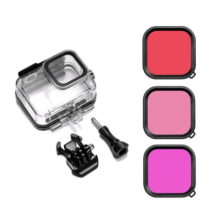 GoPro8 filter Hero8 waterproof shell diving special lens gopro8 camera accessories red purple filter