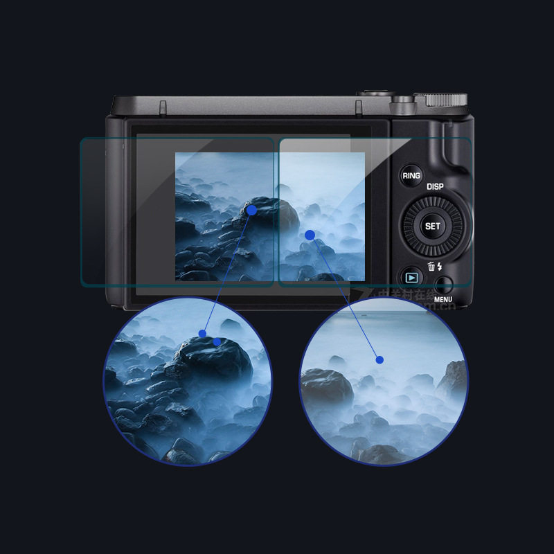 Feng standard suitable for Canon micro-single-eye camera camera 200D tempered film single-eye micro-single-eye camera accessories glass film