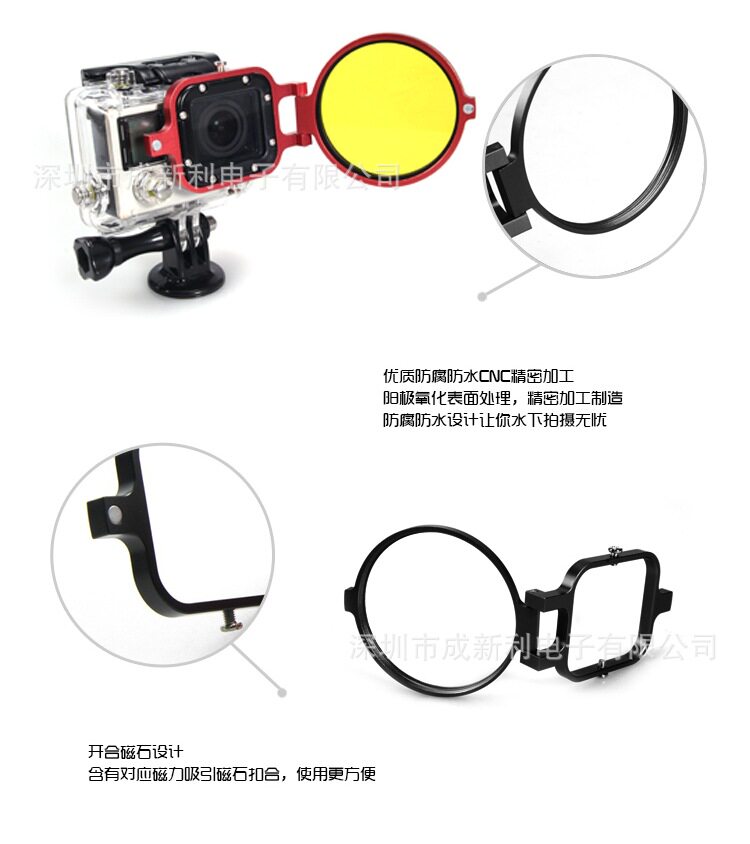 Gopro hero3 dedicated macro lens macro lens close-up lens 16x macro lens