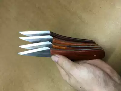 White steel horizontal hand knife steel carving knife scoop spoon cutting knife woodworking grafting knife left hand right hand bamboo DIY cutting tool