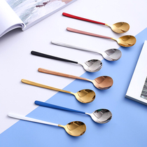 Sweet spoons macarons net red creativity stainless steel Nordic ins Han style soup spoon Spoon Stirring Spoon Spoon Spoon Spoon