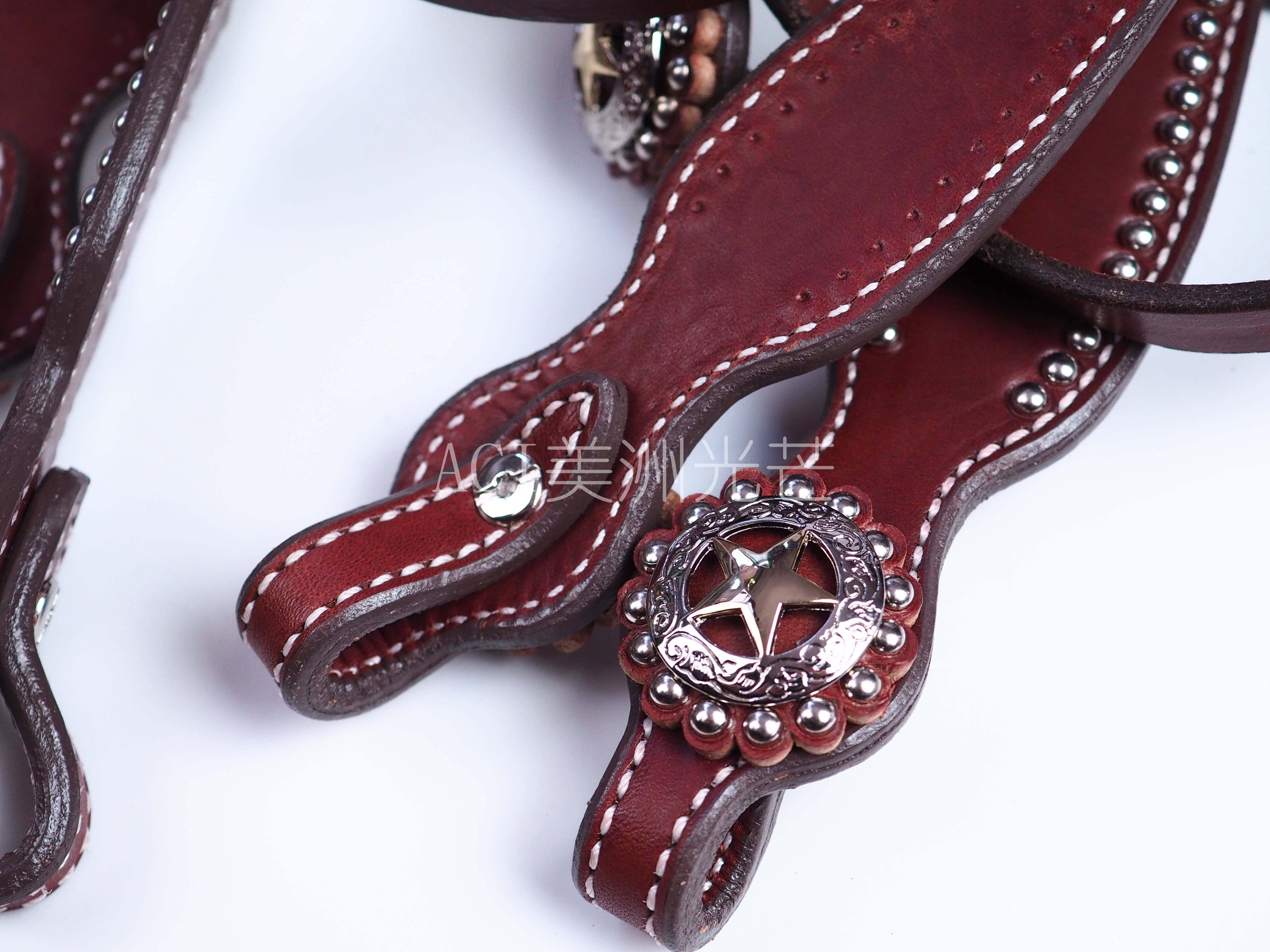 The United States imports WEAVER American retro Texas star rivets to decorate water le western cowboy riding horses