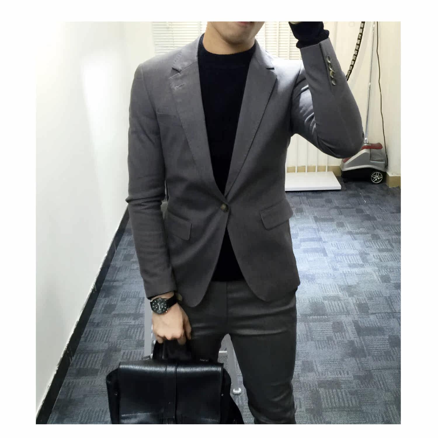 Costume homme en coton pour automne - Ref 1553875 Image 11