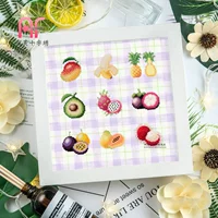 14ct 2 акции вышивки фиолетовой сетки Яркий шелк великолепный цветной ткани живопись