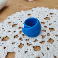 Синий, силиконовый, фиксаторы в комплекте