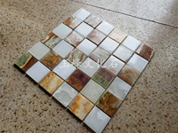 Нефритовый натуральный камень мрамор Дахуа зеленый бассейн мозаичный фон фон стены скандинавская синика кирпичи