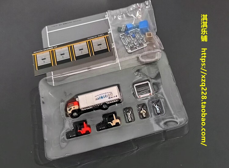 Модель машины tomytec㊣ n型 1:150冷冻冷藏运输卡车krs   普通版 场景版套装