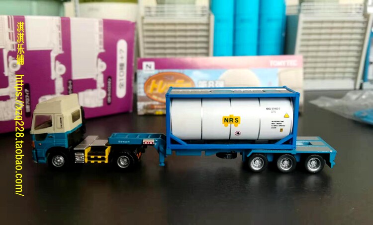 Модель машины tomytec㊣1：150n型 集装箱货柜车第8弹10款  2款套装