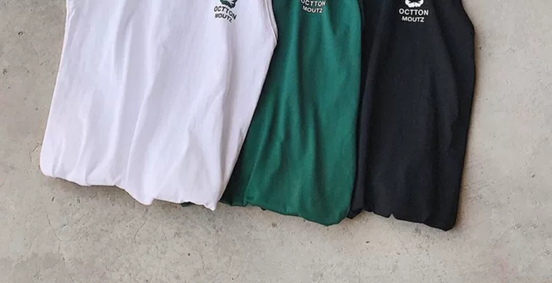 Vest nam xu hướng cá tính thương hiệu xu hướng lỏng lẻo của nam - Áo vest cotton áo thun nam cotton