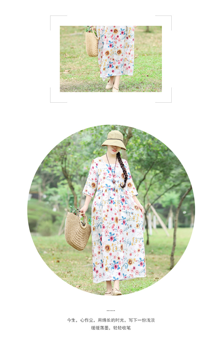 Robe femme en Coton et lin - Ref 3328623 Image 32