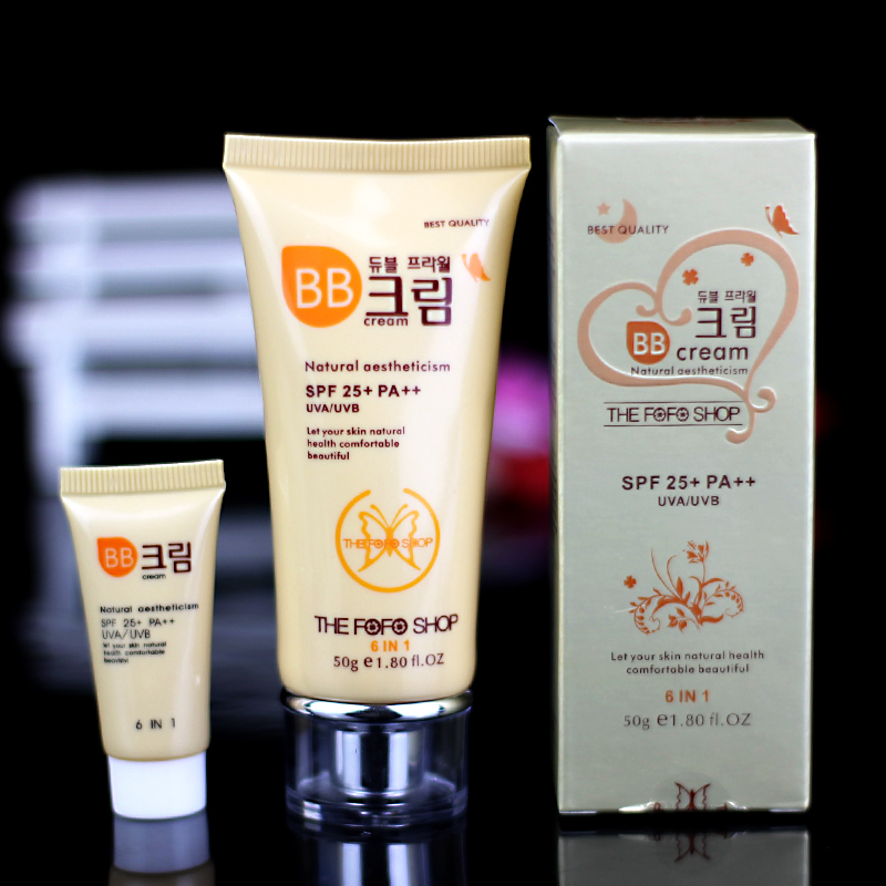 Authentic BB cream the fofo shop chống mồ hôi nước trang điểm che khuyết điểm lỗ chân lông dạng lỏng mạnh mẽ giữ ẩm kem chống nắng cc cushion