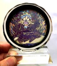 Pro-painted black robe diamond ornaments 8cm in diameter