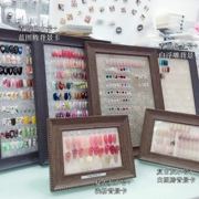 Dụng cụ làm móng Hiển thị hộp Nail Swatches Nail Art Display Board Nail Ba Lan Keo Swatch Hiển thị khung - Công cụ Nail