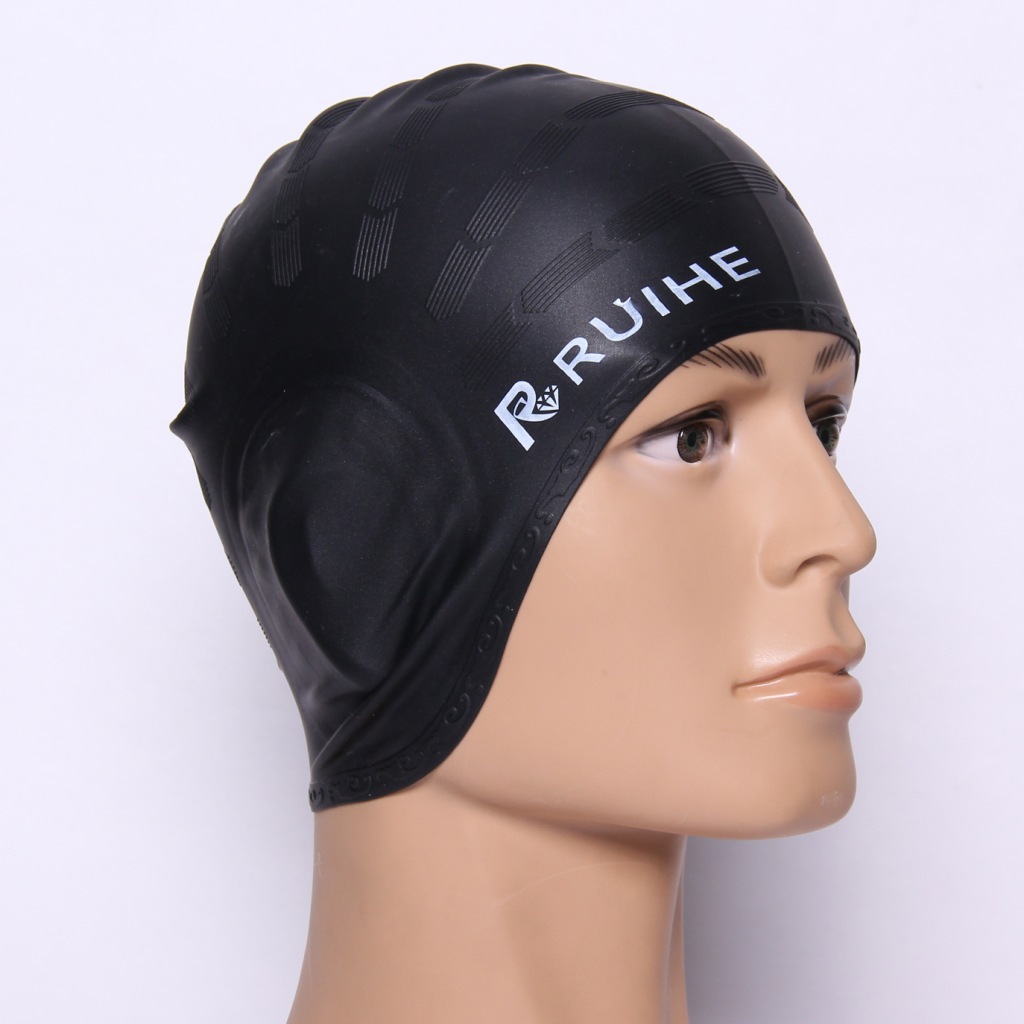 Earmuffs không thấm nước silicone Earmuffs mũ bơi nam và nữ trưởng thành thiết bị bơi chuyên nghiệp kích thước lớn túi xách nữ tóc dài mũ bơi mũ bơi silicon cho bé