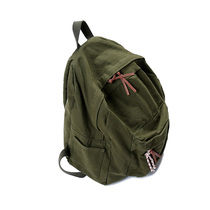  American Retro Vintage Army green OG107 backpack washed old computer bag Outdoor bag Travel bag men and women