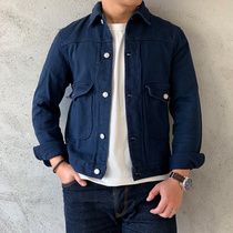  2020 spring retro Ami kaji multi-pocket worker body short jacket thorn fabric kendo suit jacket men