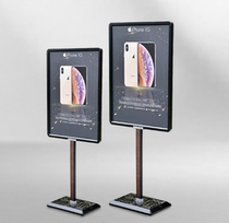Minimalist Double Face Pop Billboard Billboard Water Card Display Stand Upright Outdoor Guided Mall Greeting Card KT Exhibition Board