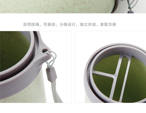 Du lịch cốc rửa chén cốc bàn chải đánh răng kem đánh răng di động phù hợp với du lịch du lịch đứng cung cấp lưu trữ hộp miệng túi - Rửa sạch / Chăm sóc vật tư bộ chiết mỹ phẩm miniso