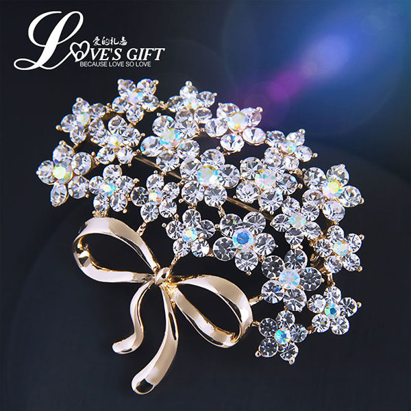 Broche femme en Zircon diamant - Ref 1174383 Image 9