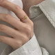 Tie a knot, irregular knotted open ring, female ins cold style index finger ring design niche couple ring