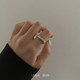 Trendy Street Style Retro Twisted Open Ring, Unique Minimalist Niche Design, ins Trendy Internet Celebrity Index Finger Ring for Women