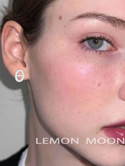 Commuting Equipment Ear Clips Without Piercings Super Flash Mini Pig Nostril Zircon Earrings Women's Niche Versatile Accessible Luxury Earrings