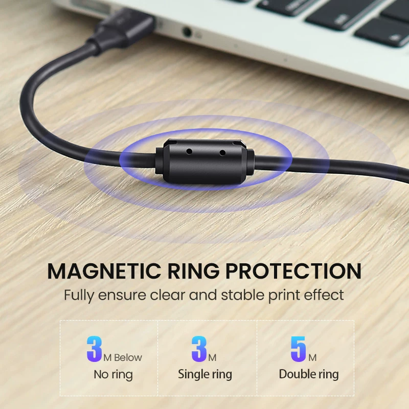 Кабель принтера USB типа B male к USB типа B male 2.0