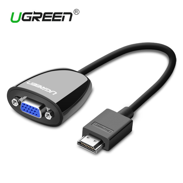 HDMI Male to Female VGA Audio Adapter Converter Cable