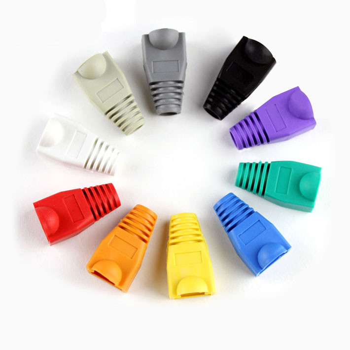 Crystal head jacket Internet crystal head jacket rj45 blue eco-friendly crystal head jacket