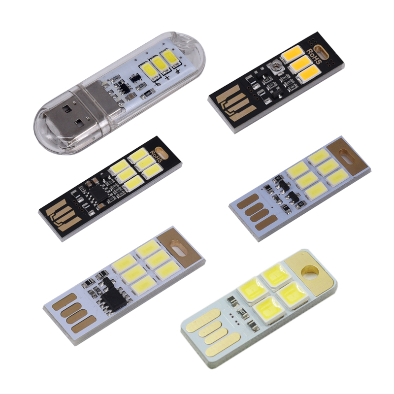 Mini USB light light control dimming switch plug the LED lights 5v yellow warm light