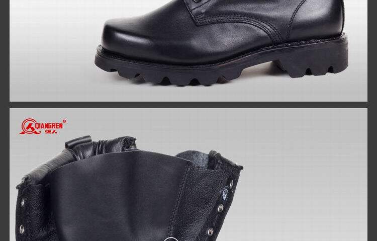 Boots militaires en Première couche de cuir - Ref 1397889 Image 61