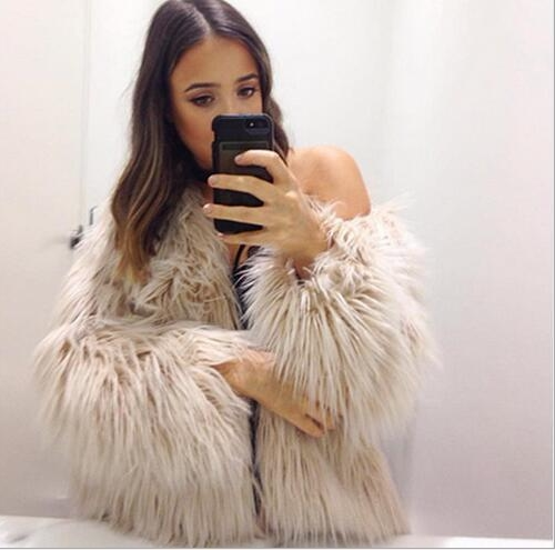 шуба измех пальто Imitation leather grass coat fur coat