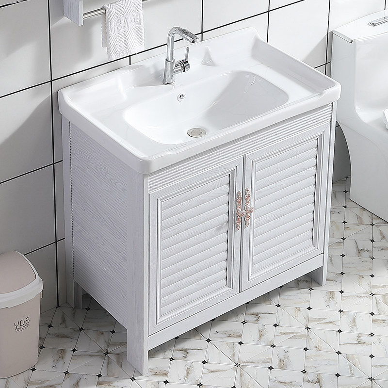Bathroom cabinet Combination washbasin Floor-to-ceiling powder room Balcony washbasin Ceramic integrated washbasin Sink Mirror cabinet