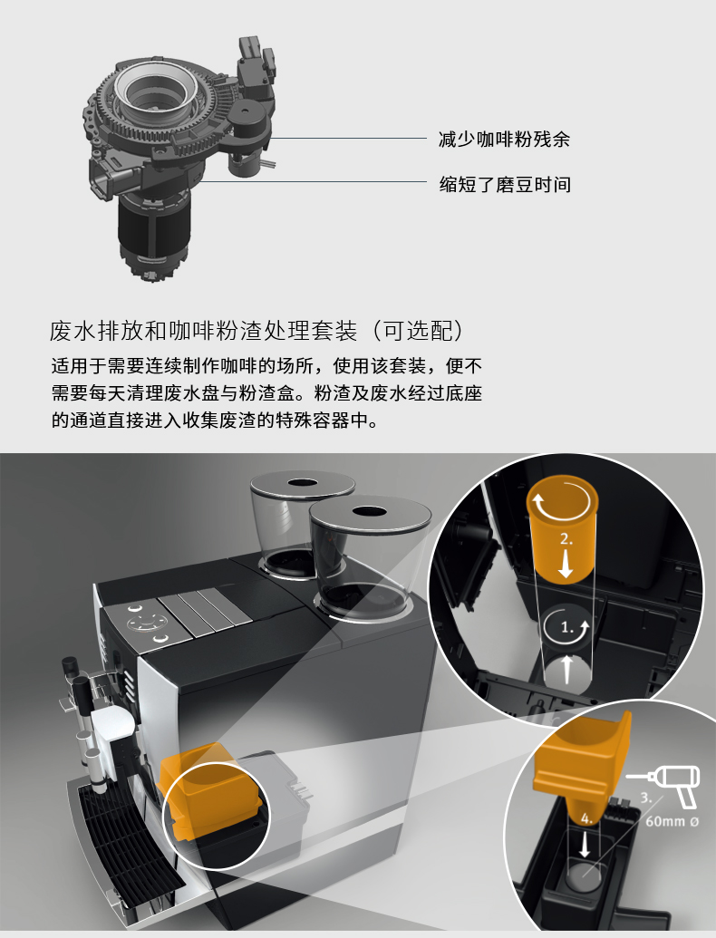 JURA / Jura 723 GIGAX8C Nhà nhập khẩu Thụy Sĩ sử dụng máy pha cà phê hoàn toàn tự động kiểu Ý mới - Máy pha cà phê máy pha cà phê viên nén