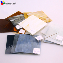 DIY colored mica glass inlay large areas of fine arts college students manual homework graduation design work materials