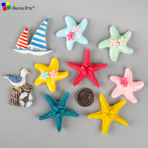 Marine Mediterranean home resin coral DIY landscaping five-pointed starfish simulation crab hanging ornaments shooting