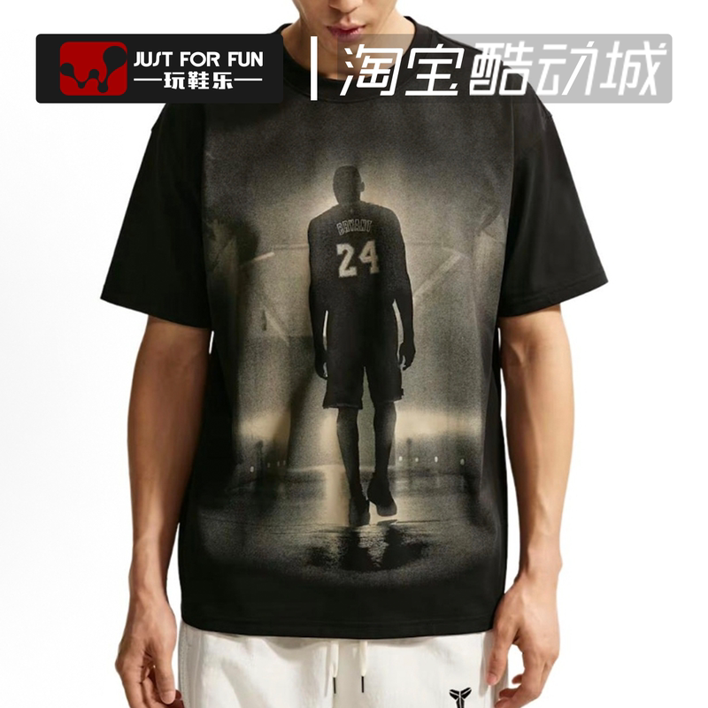 Nike Kobe Bryant No. 24 Back Print Short-Sleeved T-Shirt Men's Round Neck Casual Sports Top Iq3781-010
