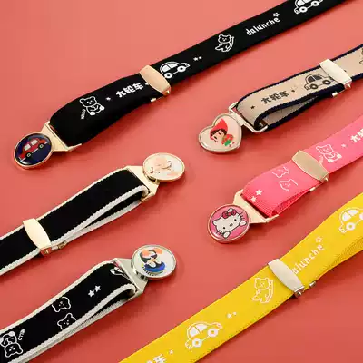 Female children's clothing pants with boys pupils belt children rubber band Little girl simple children's anti-falling belt zhong da tong