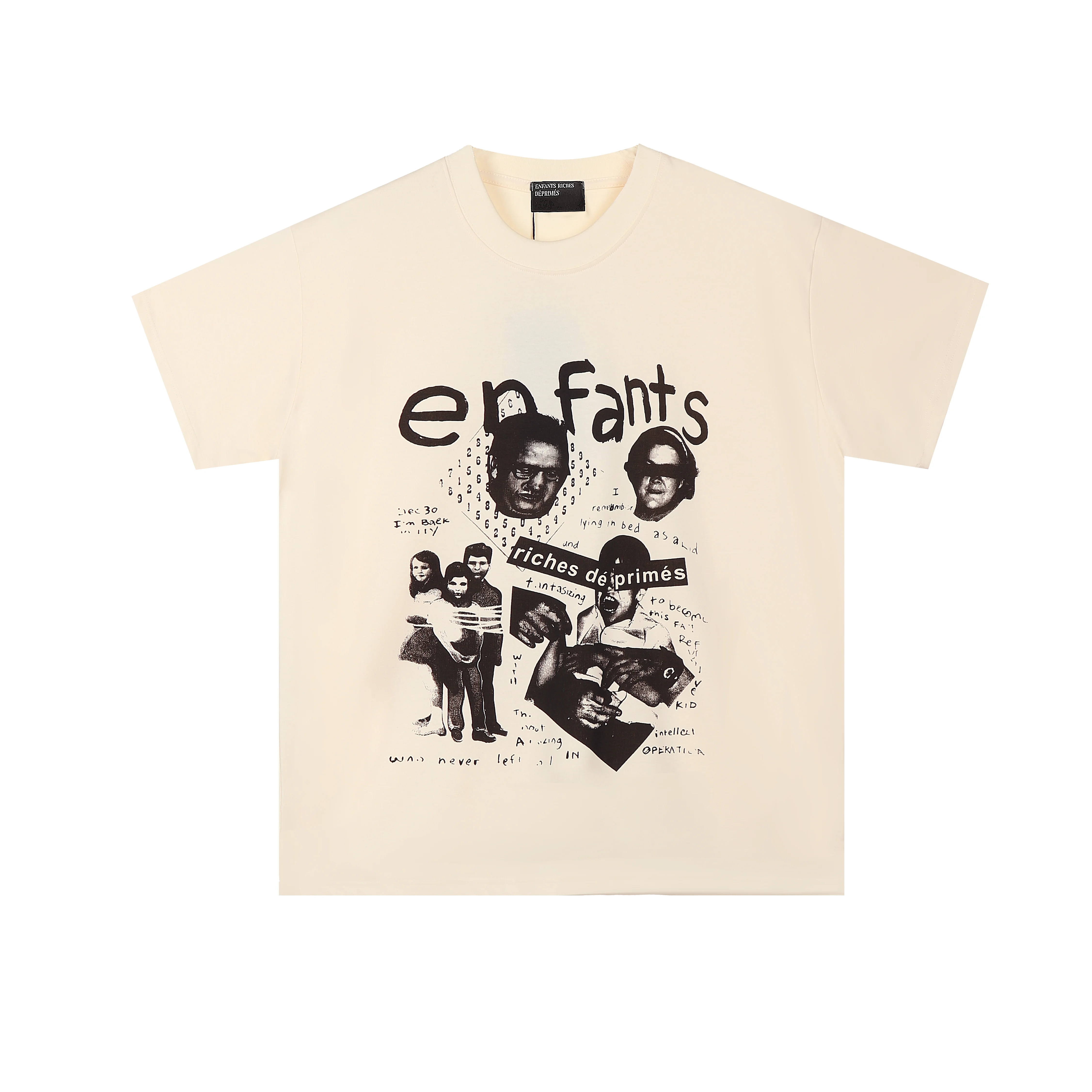 Новый модный хлопковый короткий рукав футболка из серии Enfants Riches Deprimes, меланхоличная тоска, второе поколение, Erd