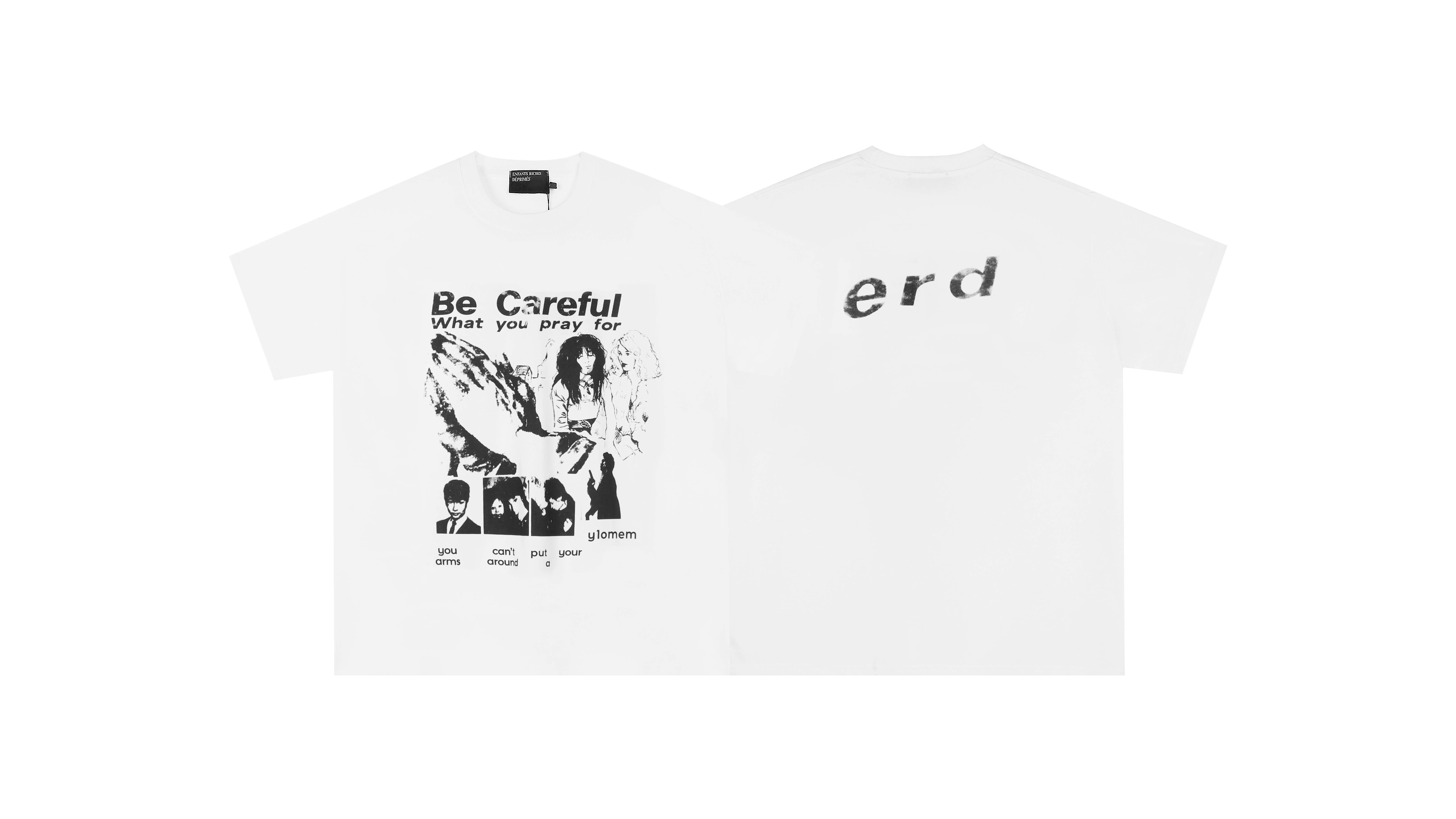 Новый модный хлопковый короткий рукав футболка из серии Enfants Riches Deprimes, меланхоличная тоска, второе поколение, Erd