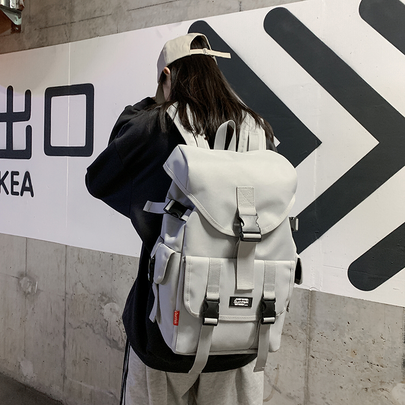 Hong Kong I Tgreg schoolbag female ins backpack high school student backpack large capacity 15 6 inch computer travel bag