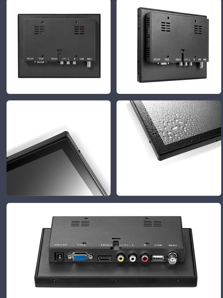 10 INCH TOUCH SCREEN MONITOR 10.1 INCH NOTEBOOK EXTENDED SECONDARY SCREEN EMBEDDED INDUSTRIAL COMPUTER MONITOR