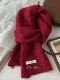 Cashmere pure cashmere knitted Ancora red scarf women's winter scarf for men and women, versatile New Year gift